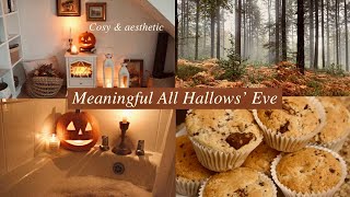 Halloween 2022 at my home 🎃 Delicious muffins & pizza, seasonal self care, English Countryside vlog