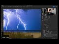 How to quickly merge lightning images in photoshop