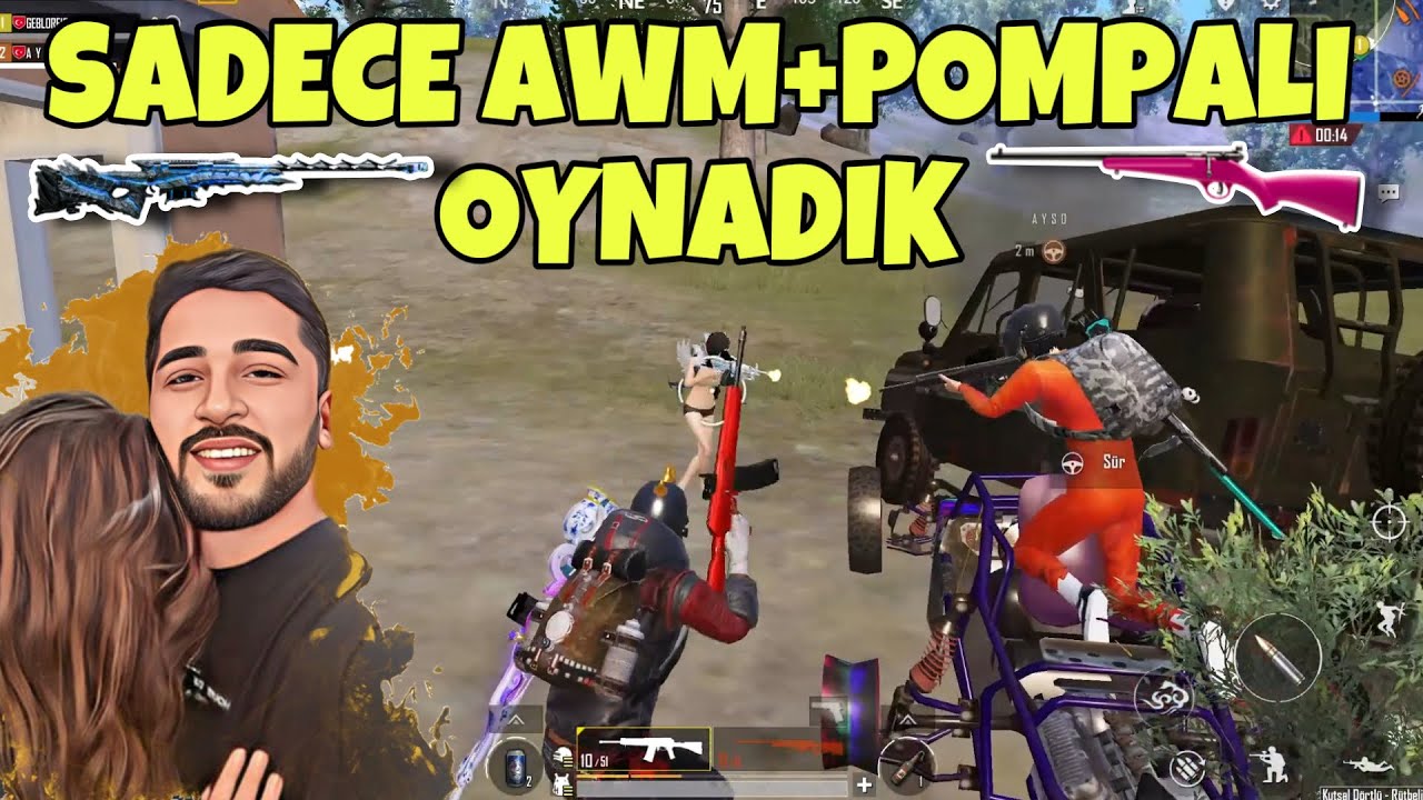 GEBLO İLE AYŞO SADECE AWM+POMPALIYLA OYNARSA! 3 TAKIM FİŞEĞİMİZE GELDİ! -PUBG MOBİLE