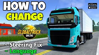 Global Truck Online | How to Change Language & Steering Sensitivity In Game | Truck Gameplay🎉