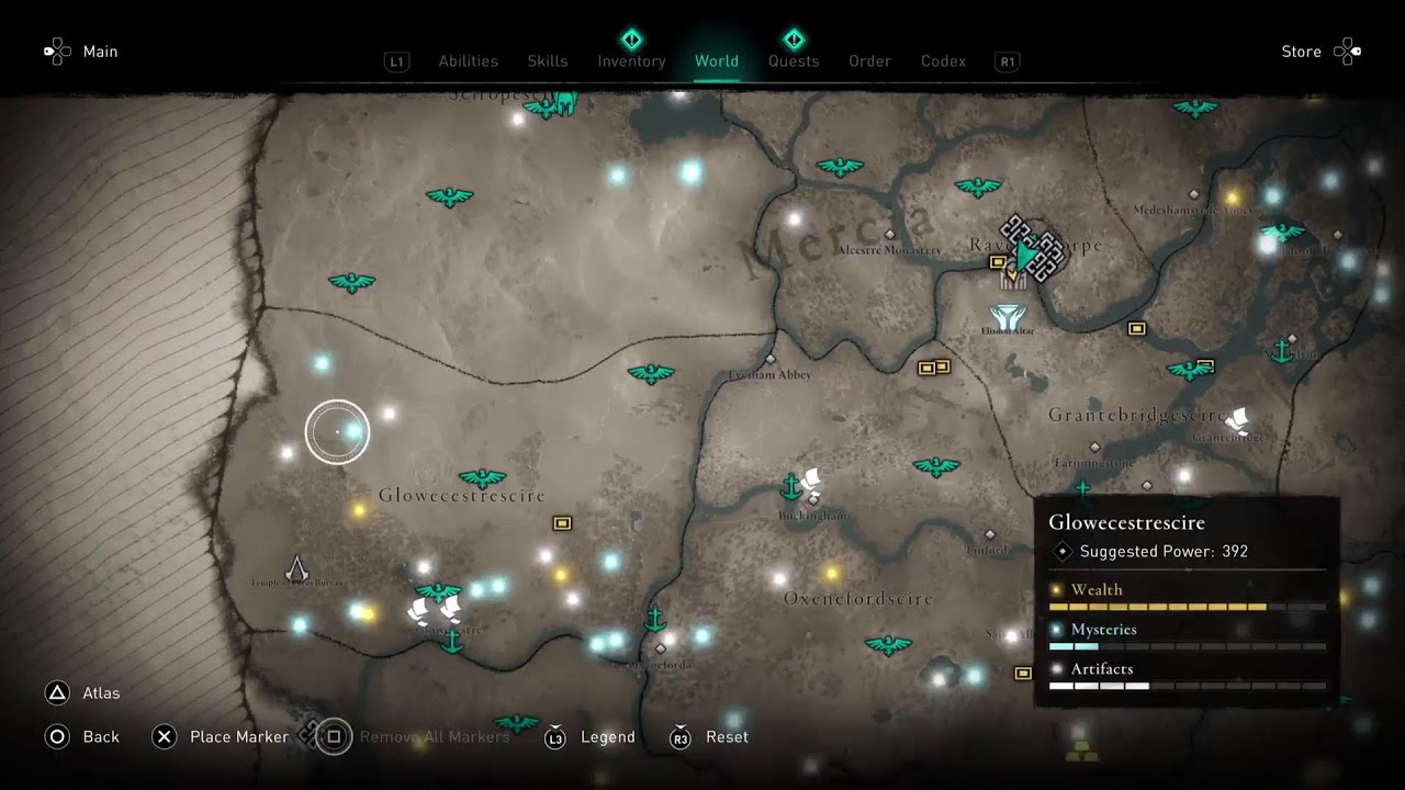 Assassin s creed valhalla карта сокровищ скай остров