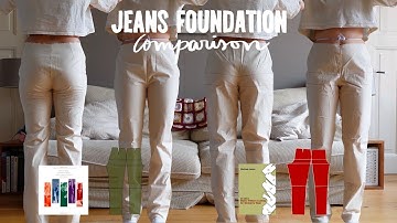 Comparing pattern drafting techniques - Jeans pattern block (Trouser Foundation 4/4)