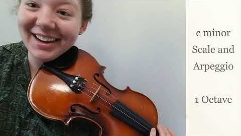 Violin | c minor Scale and Arpeggio - 1 Octave