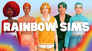 rainbow sim challenge in the sims 4