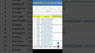 excel job interview question hyperlink formula in excel #excel #microsoftexcel #excel #exceltutorial