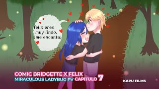 Comic Bridgette y Felix miraculous ladybug PV:  parte 7