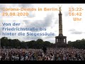 Corona-Demo in Berlin am 29.08.2020, ca. 15-17 Uhr – Von Friedrichsstraße bis hinter Siegessäule