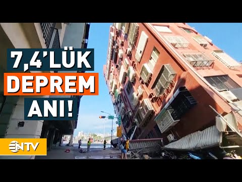 Tayvan'da Can Kaybı 9'a Yükseldi! Deprem Anı Kameralara Yansıdı | NTV