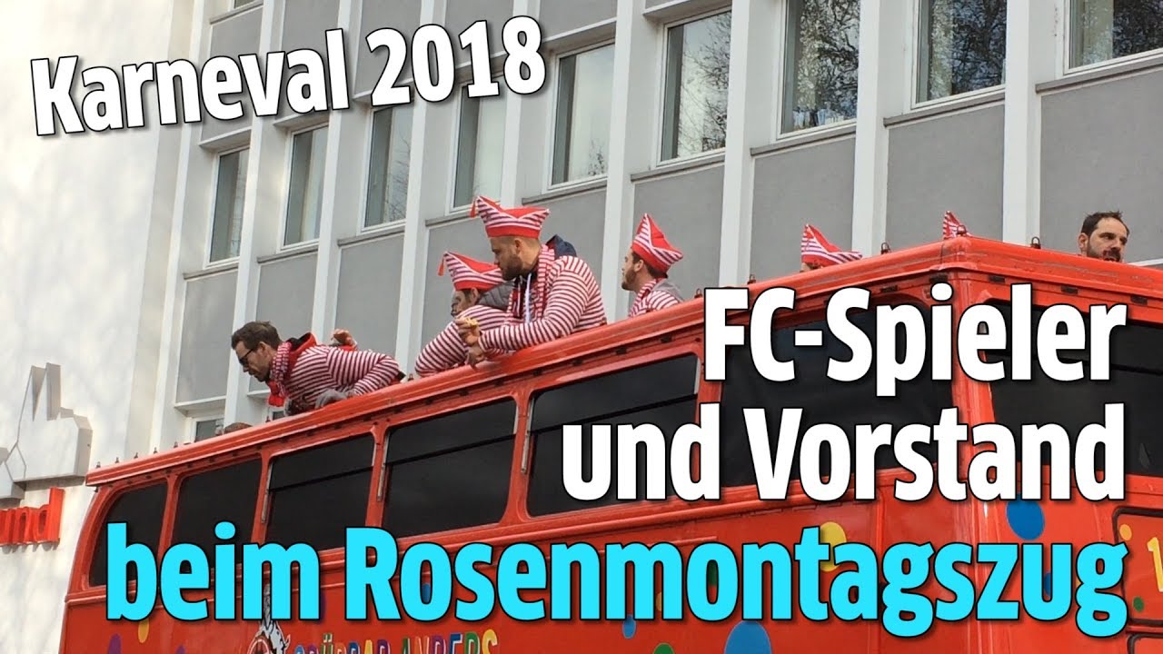 1 Fc Koln Im Rosenmontagszug 2018 Dominic Maroh Timo Horn Und