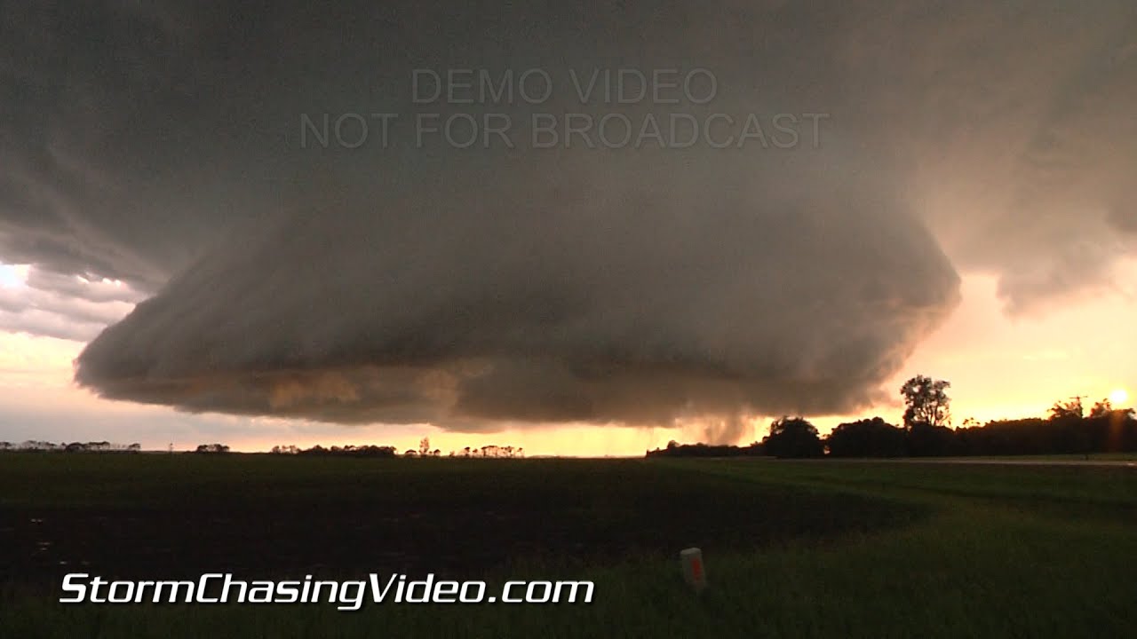 6/27/2015 Richland County ND Hail, Tornado and crazy storm structure time-lapse