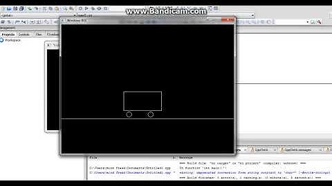 moving car in C/c++ graphics