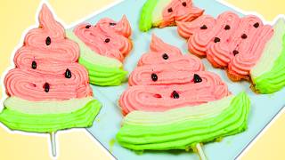 ¡Cómo hacer galletas con forma de sandía 🍉 muy fáciles!