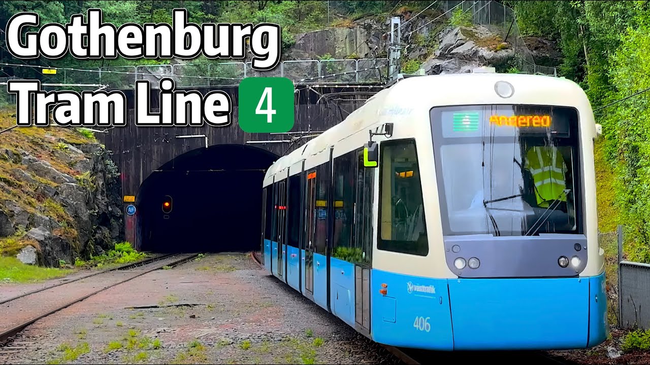 ⁴ᴷ⁶⁰ Exploring Gothenburg Tramway's Line 4