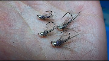 Tying one of the Top Grayling  Nymphs with Davie McPhail