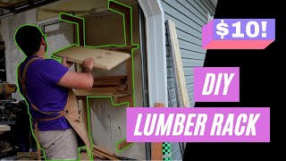 Lumber Storage Rack DIY!