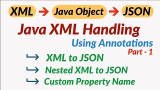 XML to JSON Conversion in Java | XML to JSON Java | Java XML Parser to JSON | JAXB Tutorial Hindi #1 screenshot 5