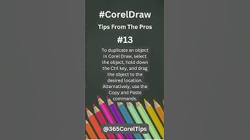#13 How do you duplicate an object in Corel Draw? #shorts