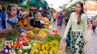Cambodian street food at Local Market Lifestyle - Delicious Banana, Fruit, Fresh foods & more