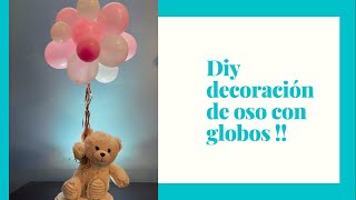 DIY Centro de mesa de Oso con Globos - YouTube