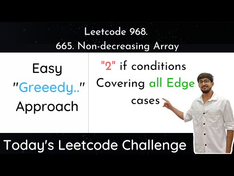 Leetcode 665 Non-decreasing Array | Very Easy | Hindi