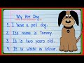 10 lines on my pet dog in englishmy pet dog essayessay on my pet dog my pet dog 10 lines