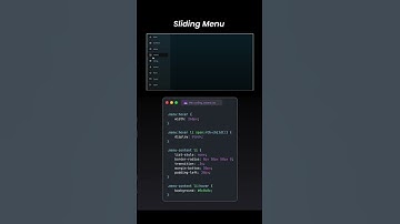 🎨 Create a Smooth Slider Menu Using JS & CSS3! 🚀 | Modern UI Design 💡 #shorts #shortsvideo #coding