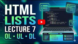 Famous HTML Lists Mastery 🔥 | Ordered, Unordered, Description Lists & Navbar Explained Net Worth
