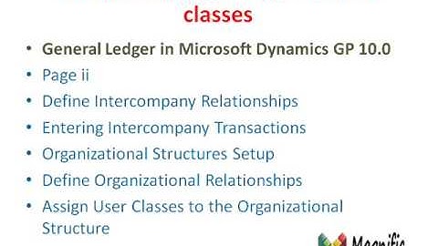 Microsoft dynamics gp training classes
