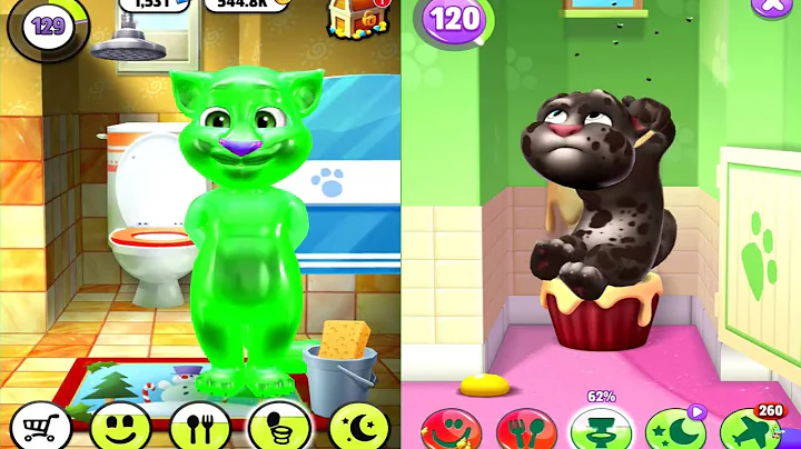 My Talking Tom2 vs My Talking Tom Gameplay 2025 Tom vs Tom2 lvl 120 vs 129 Ep4570