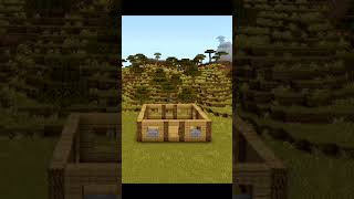 minecraft wooden and stone brick house for Survival #minecraft #minecraftbuilding