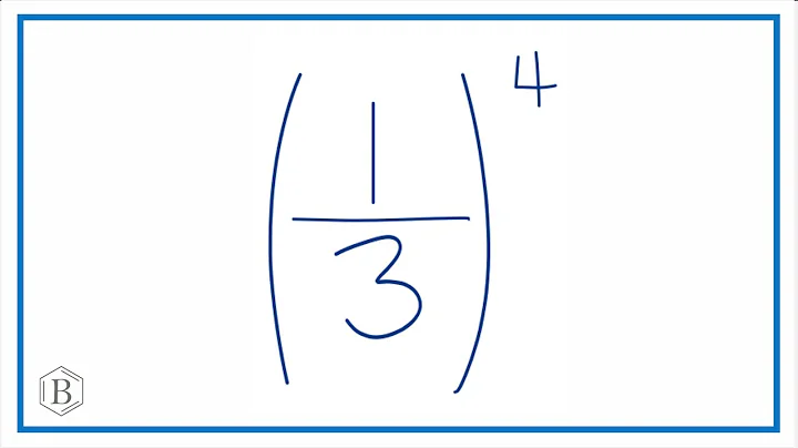 What is (1/3)^4 ? One-Third Raised to the Fourth Power