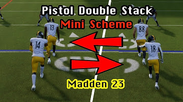 EASY AGGRESSIVE CATCHES! Pistol Double Stack Mini Scheme | Madden 23 Tips & Tricks