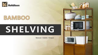 MoNiBloom - Bamboo Shelf - A01B2A009 Series - Assembly/Installation Guide