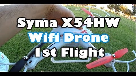 Syma X54HW Wifi Drone 1st Flight
