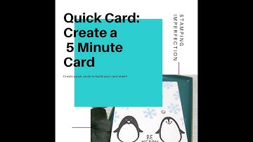 Quick Card: Create A 5 Minute Single Layer Card With A Small Stamp Set