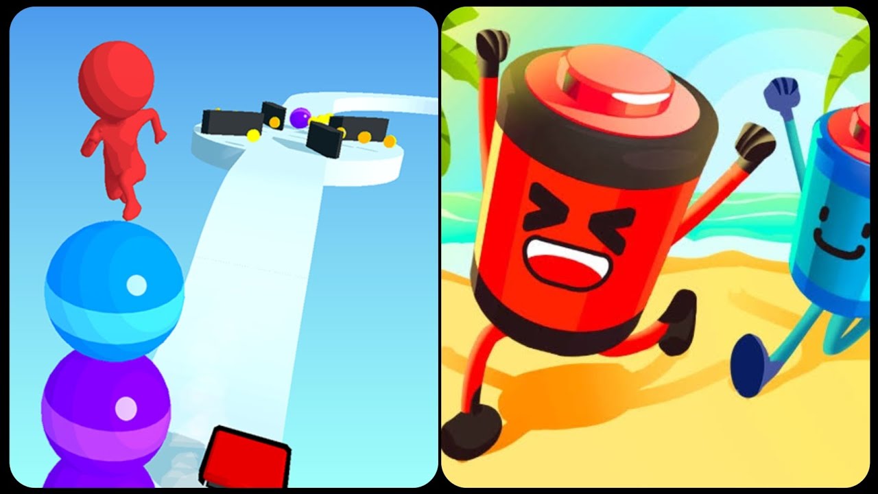 Stack Rider 3D🆚 Battery Run 3D New Levels Big New Update Max Walkthrough Android iOS Gameplay level2
