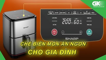 Nồi chiên không dầu Sharp KF-AF70EV ST Chiên nướng nhanh và ngon nhờ công suất lớn 1650W