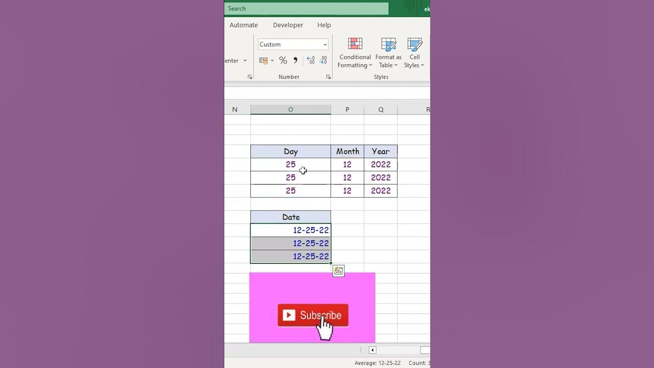 How to use Date Function in Excel - YouTube