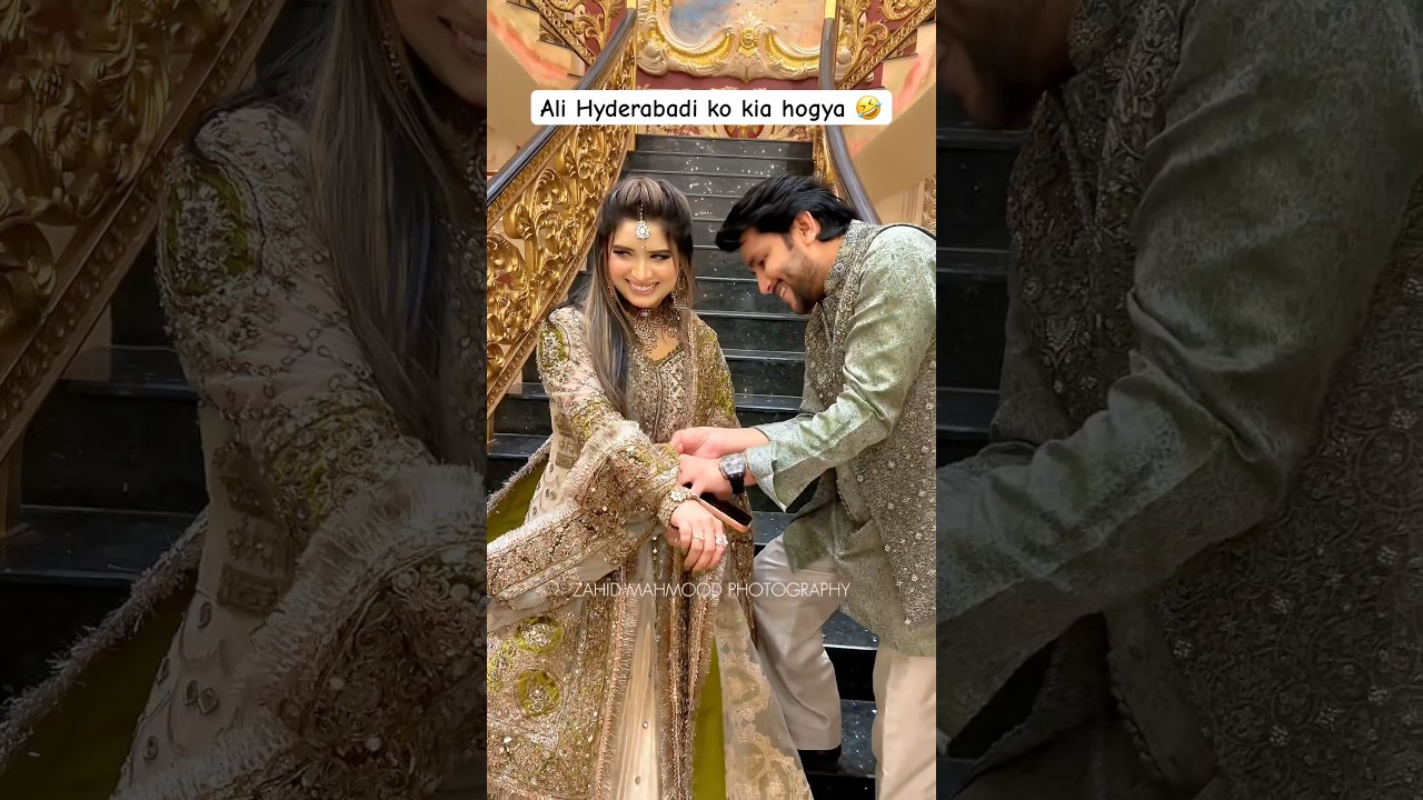 Ali Hyderabadi & his wife Zainab 😍 