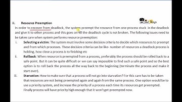 OS - Unit 3 - Part 32 -"Recovery from Deadlock" by Sonali Timerays.