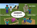 Top 1️⃣0️⃣ Tricks In Minecraft