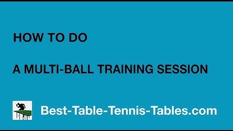 Multi Ball Training Video in Table Tennis By Eli Baraty