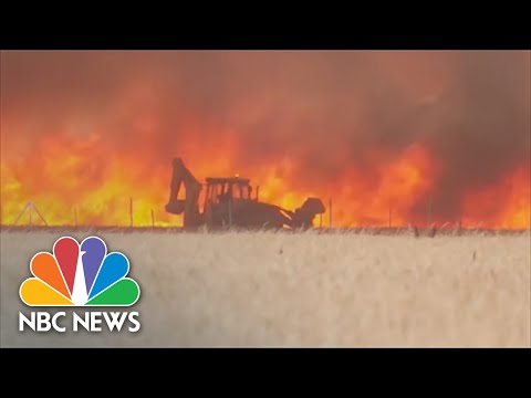 Tractor Engulfed By Flames As Man Tries To Dig Trench To Save Spanish Town
