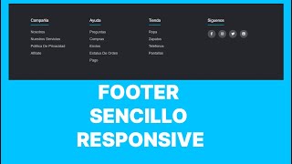 How to make a simple footer in HTML and CSS 🚀