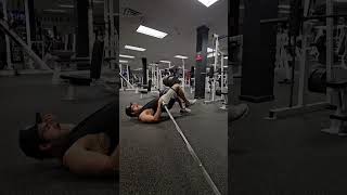 Contralateral Landmine Glute Bridge