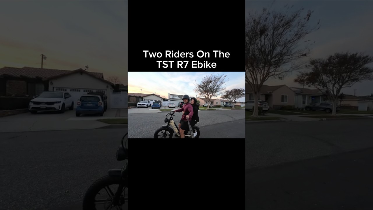 Тестирование электровелосипеда TST R7 двумя райдерами