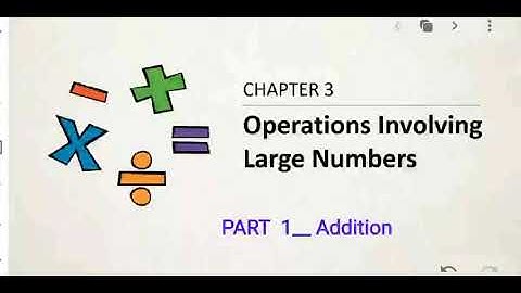 CBSE  /  MATHEMATICS  /  CLASS 5  /  CHAPTER 3 _ Operations involving large numbers  //  PART 1