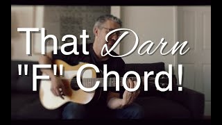 Video-Miniaturansicht von „That Darn "F" Chord | Tom Strahle | Easy Guitar | Basic Guitar | Barre Chords“