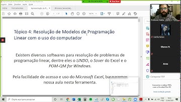 Como resolver um problema de programação linear utilizando o Solver do Excel