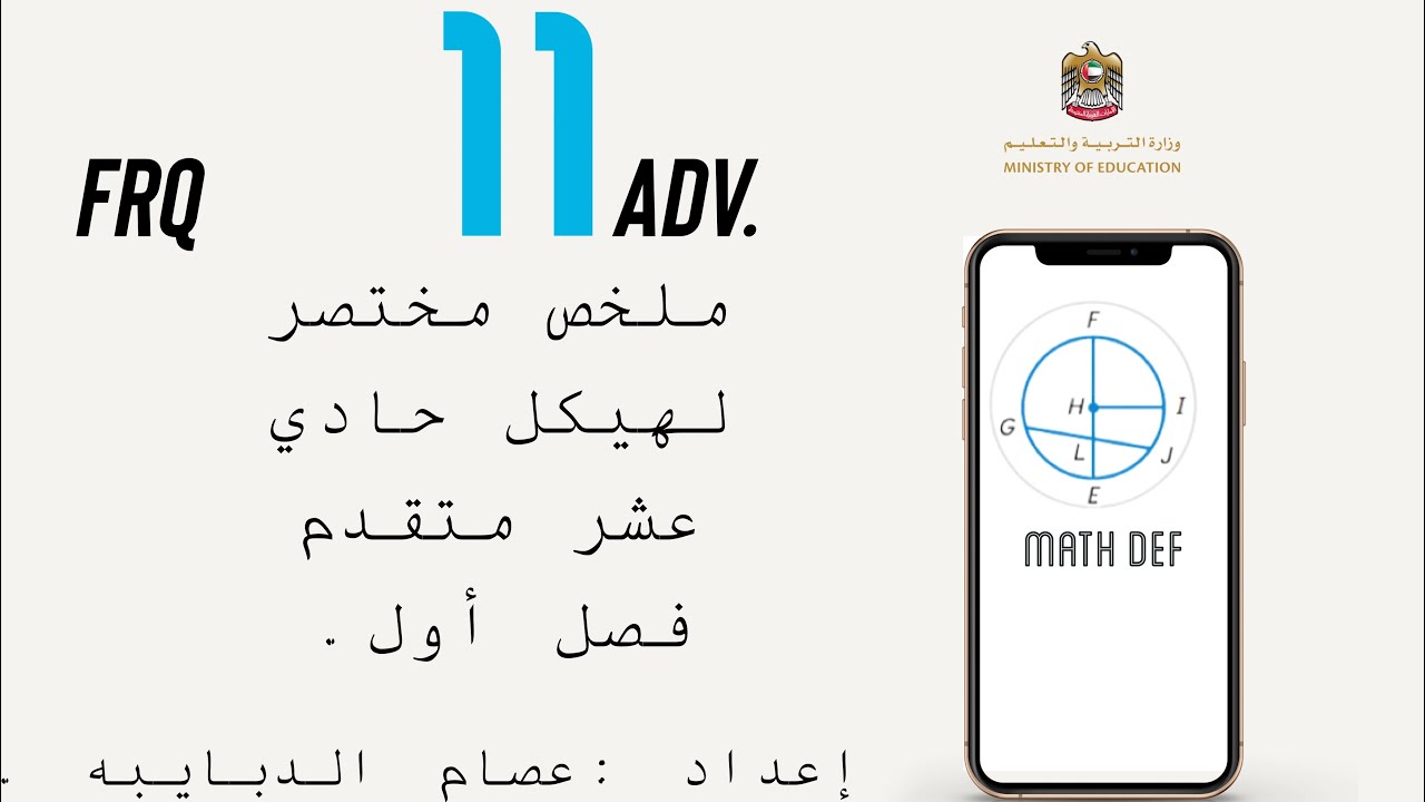 ملخص مختصر لهيكل حادي عشر متقدم فصل أول FRQ 